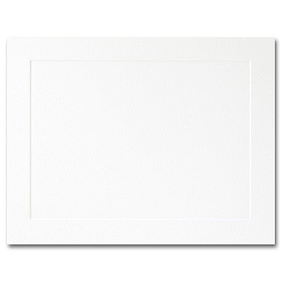 250-77144-4 1/4 x 5 1/2 white flat panel card - Invitation-Announcment -Blank Stock