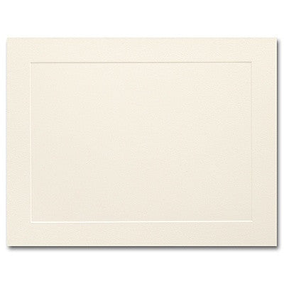 250-77844-4 1/4 x 5 1/2 cream flat panel card - Invitation-Announcment -Blank Stock