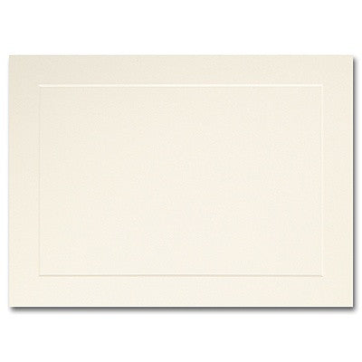 250-77864-5"x7" cream ivory flat panel frame card - Invitations-Announcement-Blank